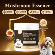 FAYWELL - Mushroom Essence Chews Supplement for Dogs & Cats, 8-in-1 Formula for Immune, Cognitive and Heart Function, 120ct/300g